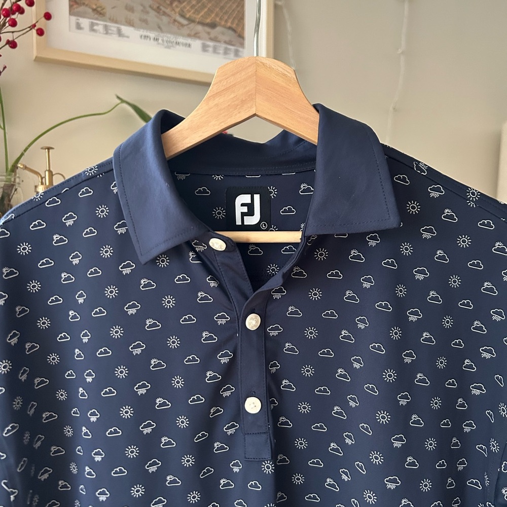 FootJoy Men's Navy Golf Performance Polo Shirt